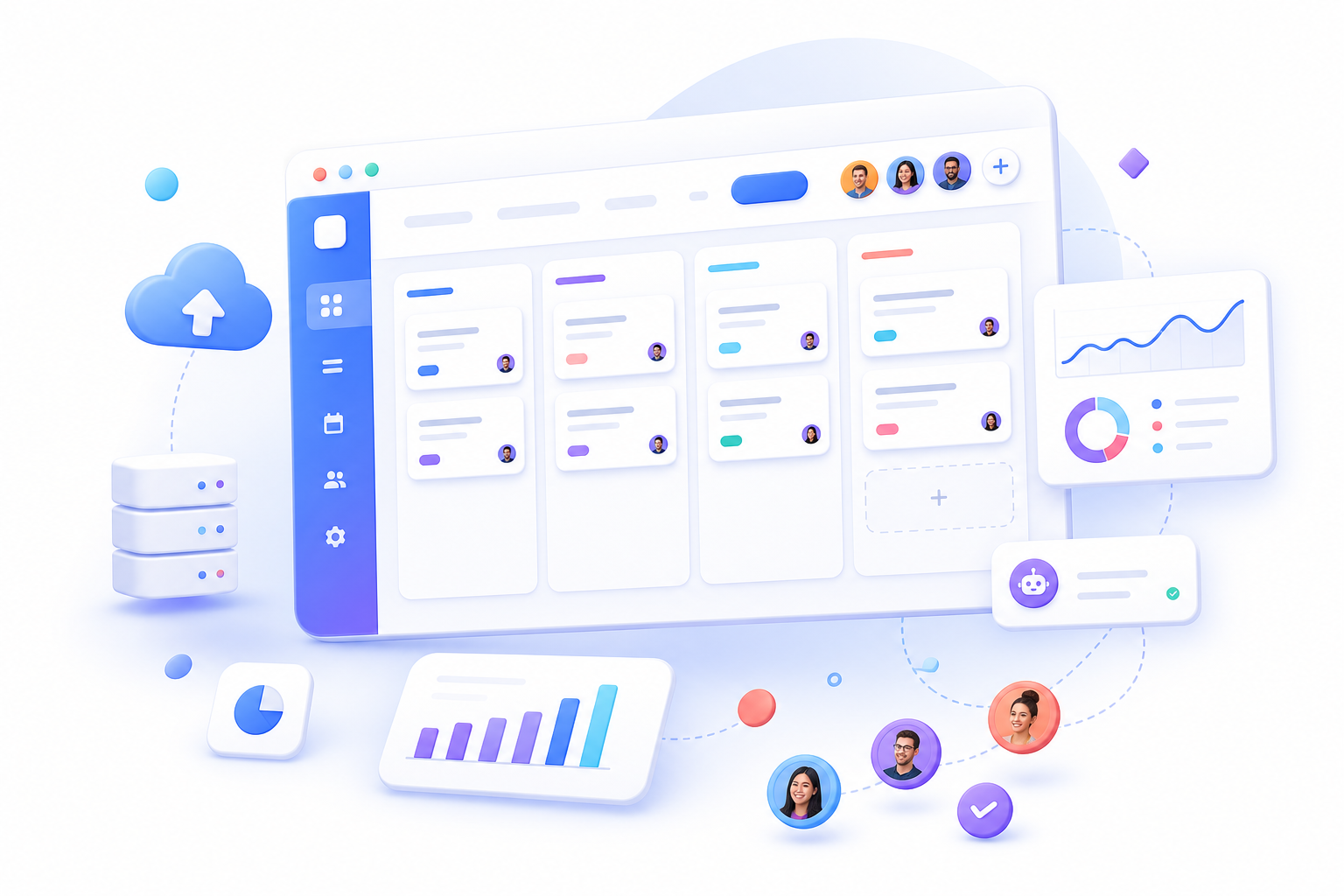 Codevia business software illustration